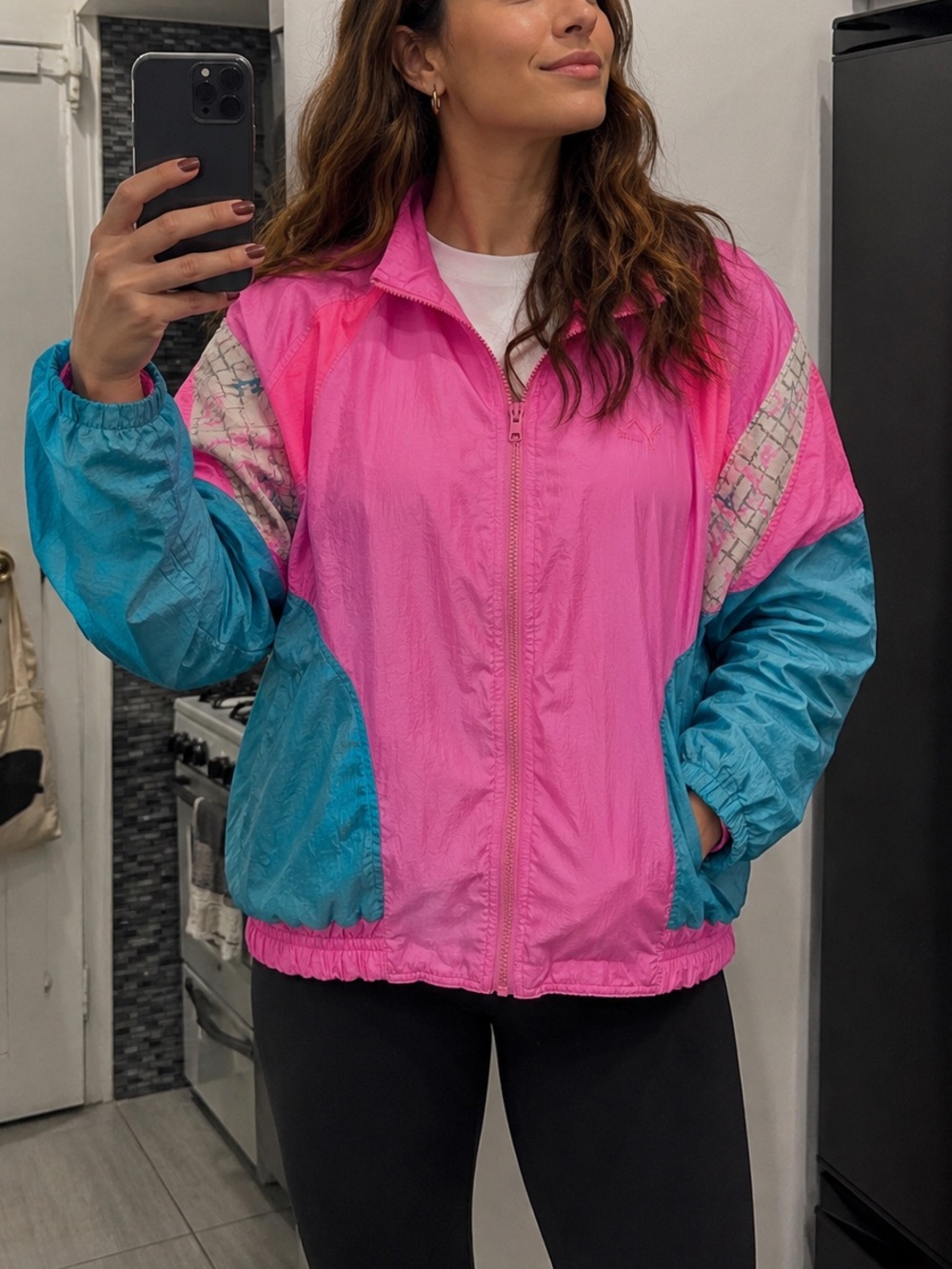 PUMA MMQ Macht’s mit Qualität jacket size L, Vintage 90s Colorblock